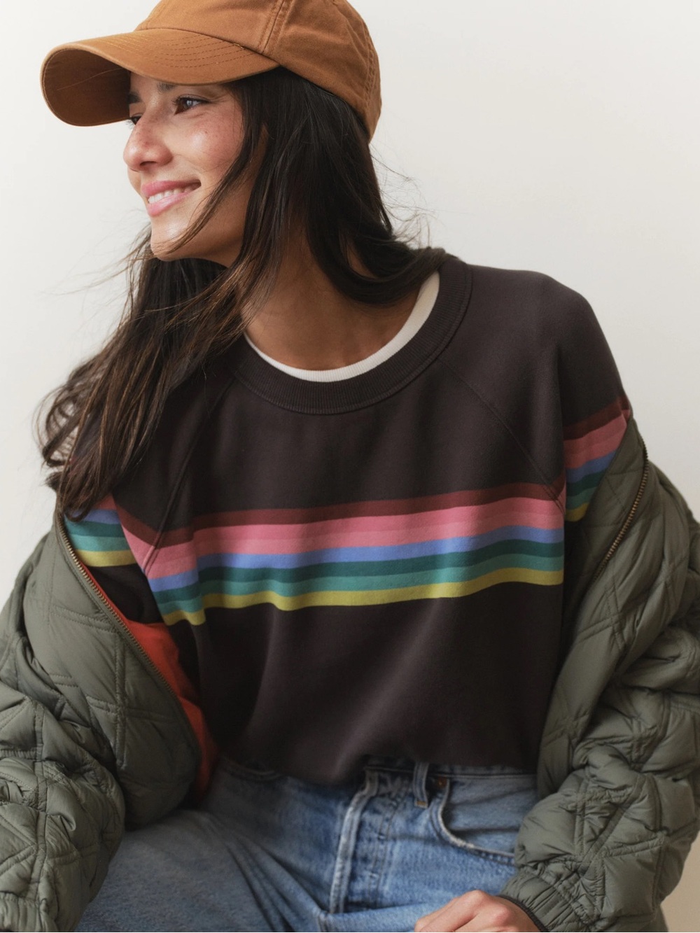 Marine Layer Cloud 9 Fleece Anytime Sweatshirt Extra Small / Faded Black XS NWT